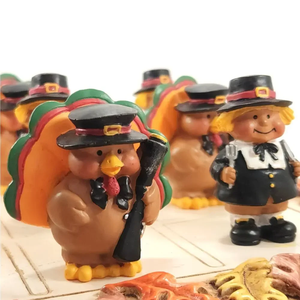 Yankee Candle Boney Bunch Thanksgiving Turkey Checkers Set – Fall Table Décor